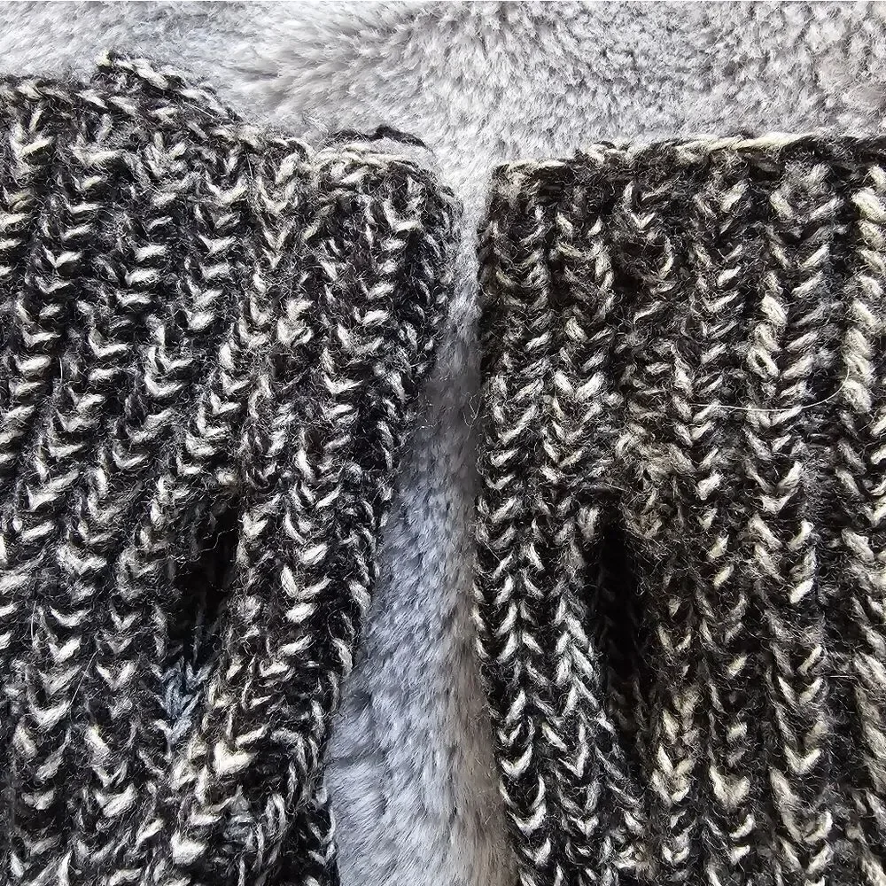 Rebecca Minkoff Hat Hand Warmer Set Black White NWOT #SCA1
